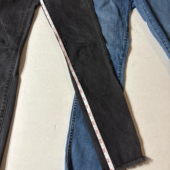 Madewell Black and Blue high rise Skinny Jeans - Picture 4 of 4